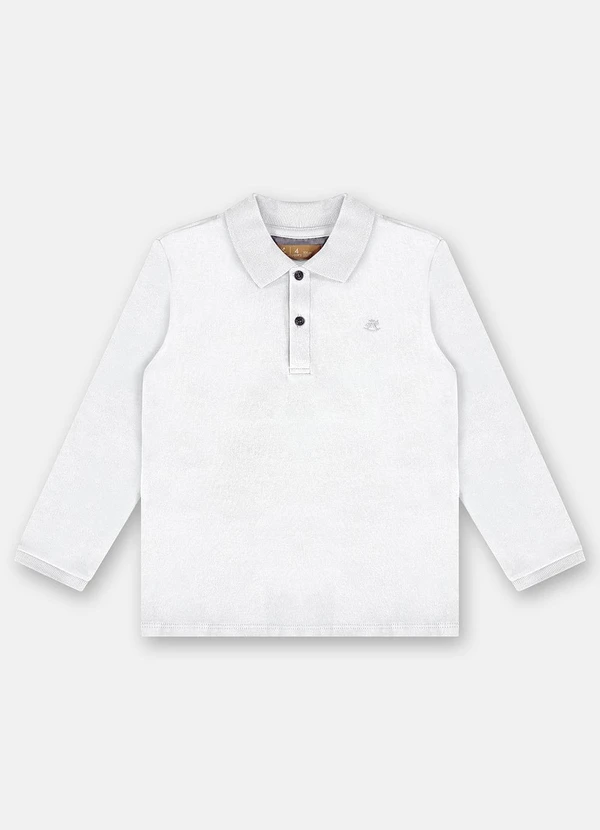 Up Baby - Camisa Polo para Menino Branco