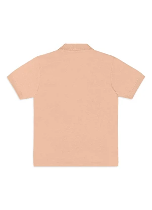 Quimby - Camisa Polo para Menino em Algodão Marrom - QUIMBY