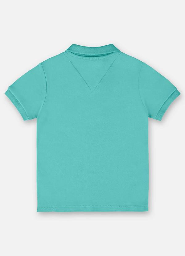Up Baby - Camisa Polo para Menino em Suedine Azul 2