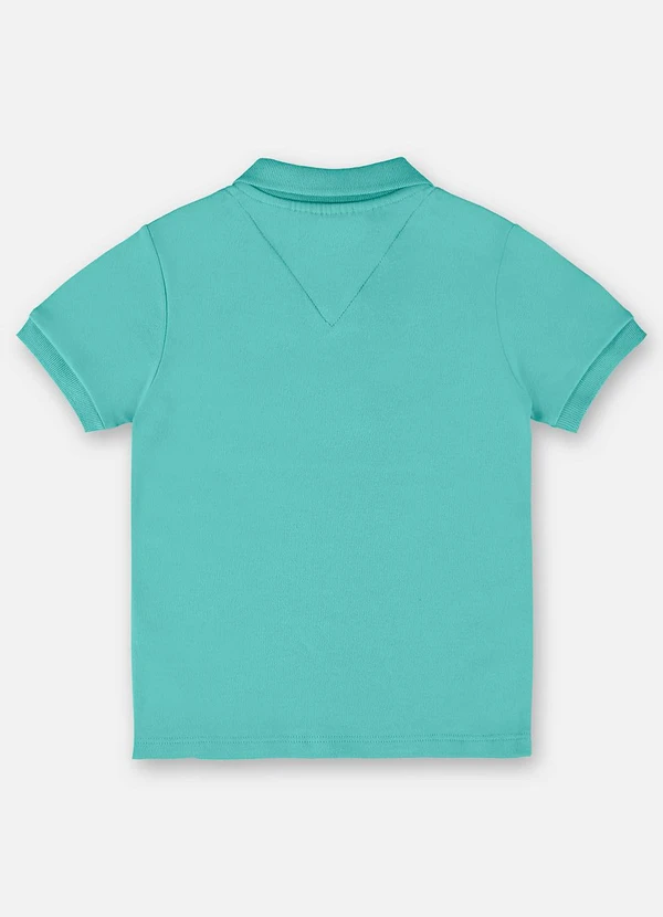 Up Baby - Camisa Polo para Menino em Suedine Azul 2