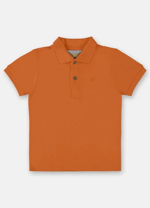 Up Baby - Camisa Polo para Menino Laranja - UP BABY
