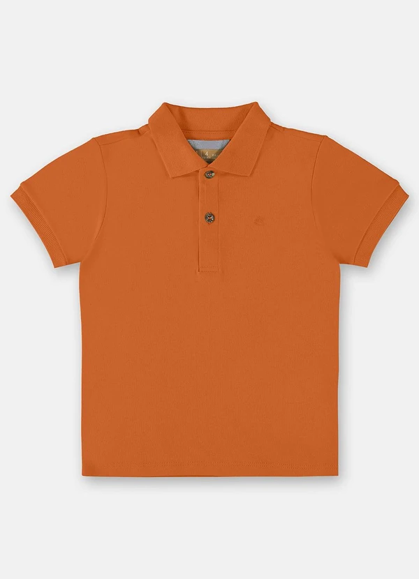 Up Baby - Camisa Polo para Menino Laranja