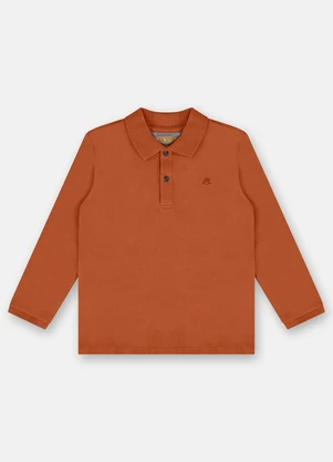 Up Baby - Camisa Polo para Menino Laranja - UP BABY