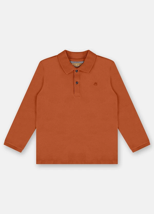 Up Baby - Camisa Polo para Menino Laranja