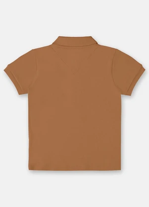 Up Baby - Camisa Polo para Menino Marrom - UP BABY