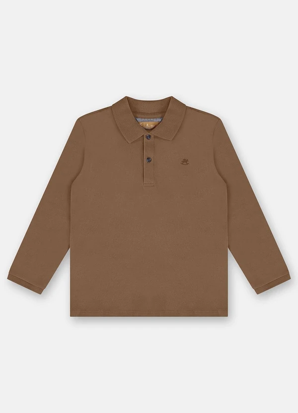 Up Baby - Camisa Polo para Menino Marrom