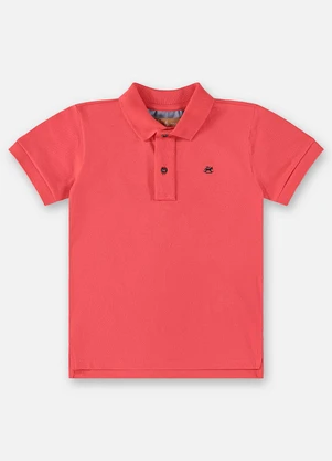 Up Baby - Camisa Polo para Menino Vermelho - UP BABY