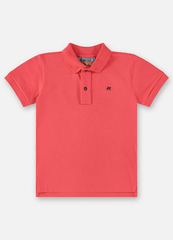 Up Baby - Camisa Polo para Menino Vermelho