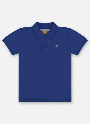 Up Baby - Camisa Polo Piquet Infantil Azul - UP BABY