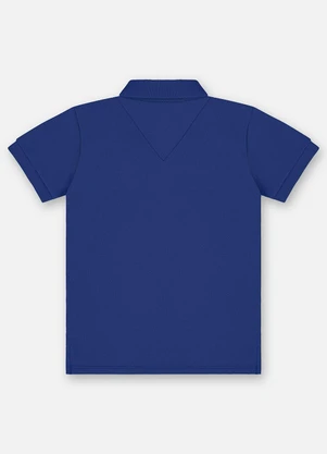 Up Baby - Camisa Polo Piquet Infantil Azul - UP BABY