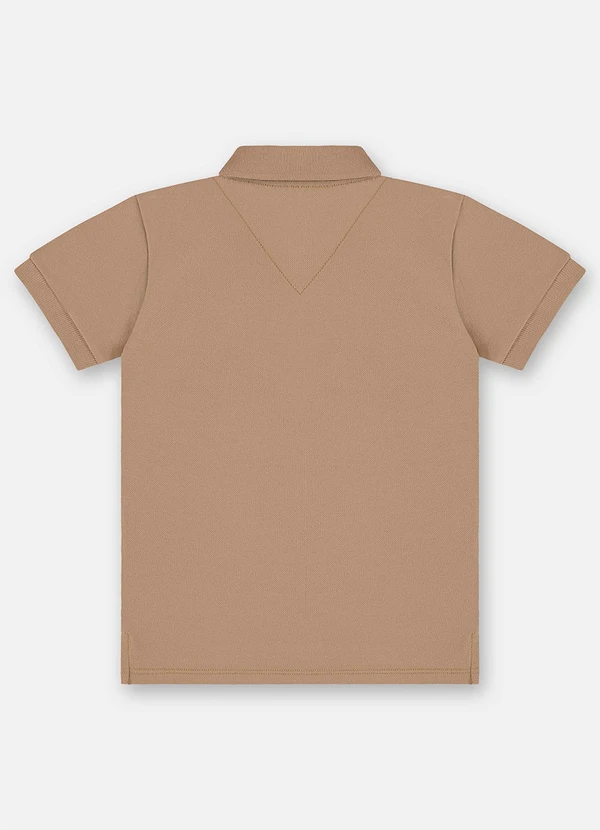 Up Baby - Camisa Polo Piquet Infantil Marrom 4