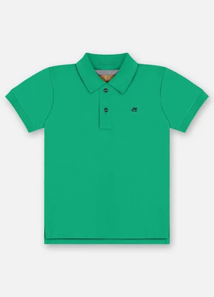 Up Baby - Camisa Polo Piquet Infantil Verde - UP BABY