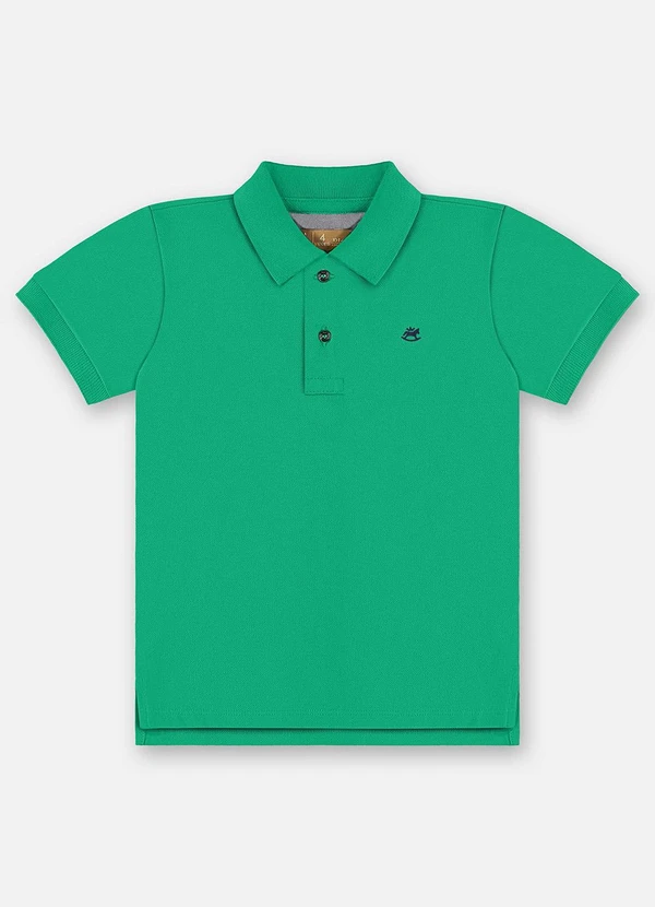 Up Baby - Camisa Polo Piquet Infantil Verde