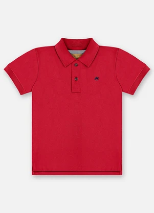 Up Baby - Camisa Polo Piquet Infantil Vermelho - UP BABY