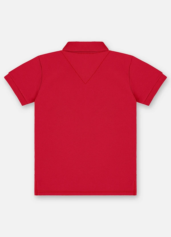 Up Baby - Camisa Polo Piquet Infantil Vermelho 2