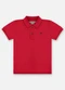 Up Baby - Camisa Polo Piquet Infantil Marrom - variação: Vermelho
