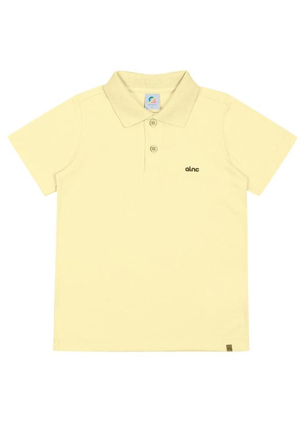 Alenice - Camisa Polo Sofisticada Meninos Amarelo