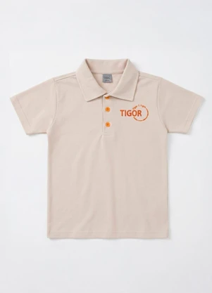 Tigor T Tigre - Camiseta Polo Bege - TIGOR T TIGRE