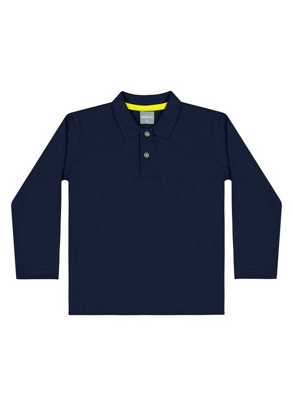 Quimby - Polo em Piquet Infantil Menino Azul 3