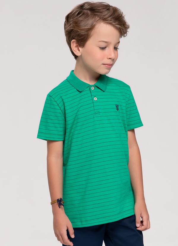 Trick Nick - Polo Infantil Listrada Verde