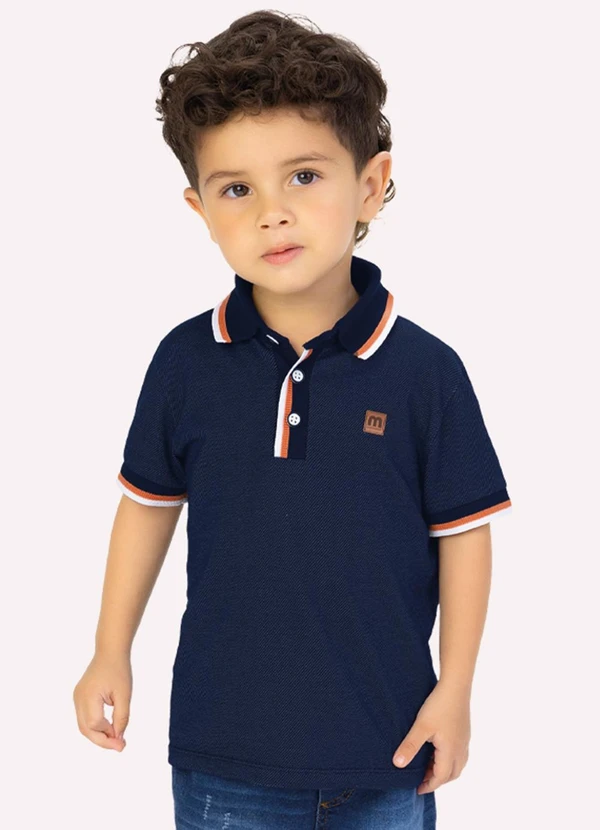 Milon - Polo Infantil Menino Azul Marinho Azul