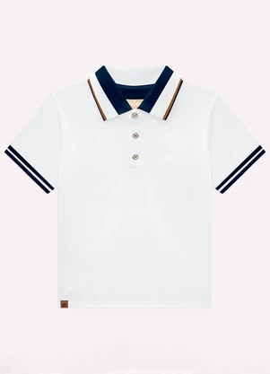 Polo Infantil Menino Básica Milon (Branco) - MILON