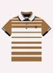 Milon - Polo Infantil Menino Listrada Marrom - variação: Marrom