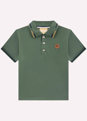 Polo Infantil Menino Milon com Gola e Punhos Listr - MILON