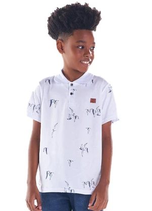 Pulla Bulla - Polo Malha Branco - PULLA BULLA