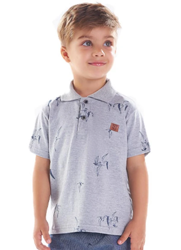 Pulla Bulla - Polo Malha Cinza