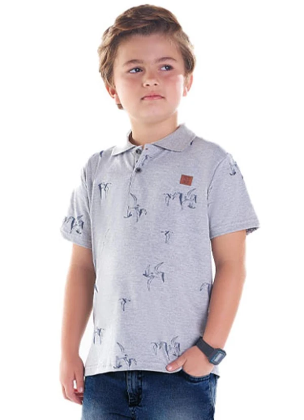 Pulla Bulla - Polo Malha Cinza