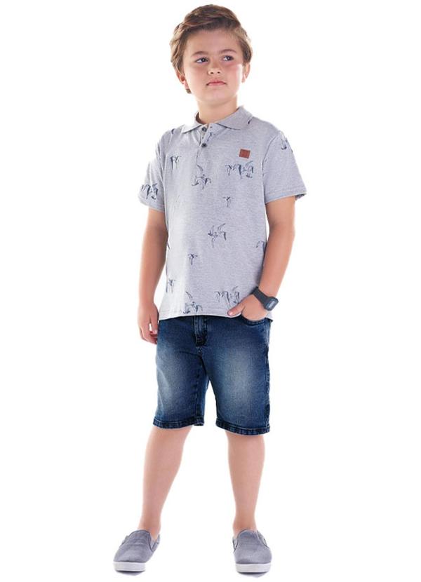 Pulla Bulla - Polo Malha Cinza 2