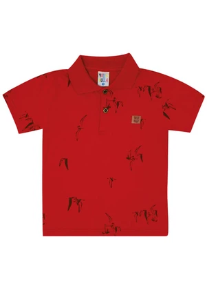 Pulla Bulla - Polo Malha Vermelho - PULLA BULLA