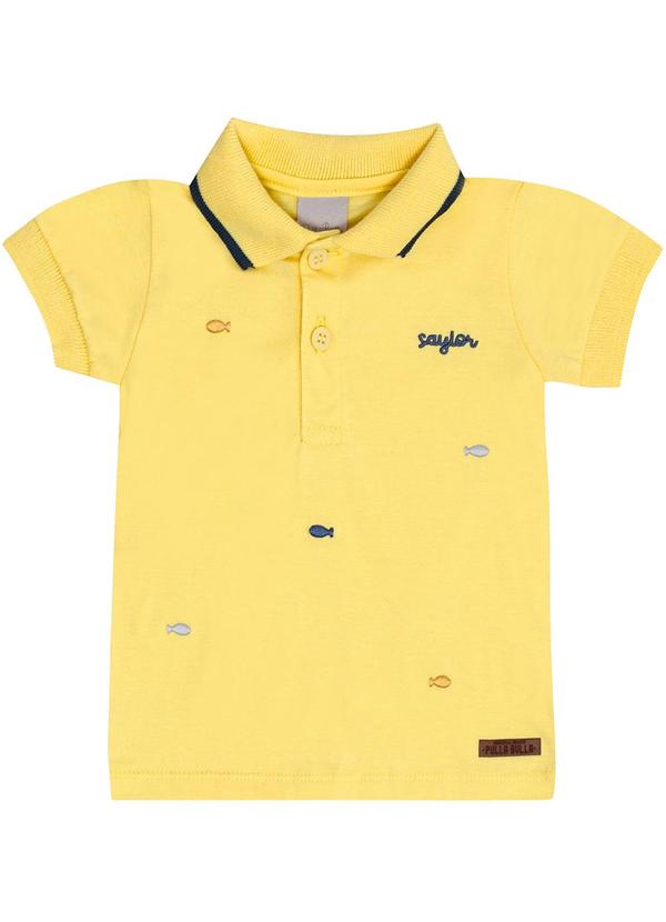 Pulla Bulla - Polo Meia Malha Amarelo