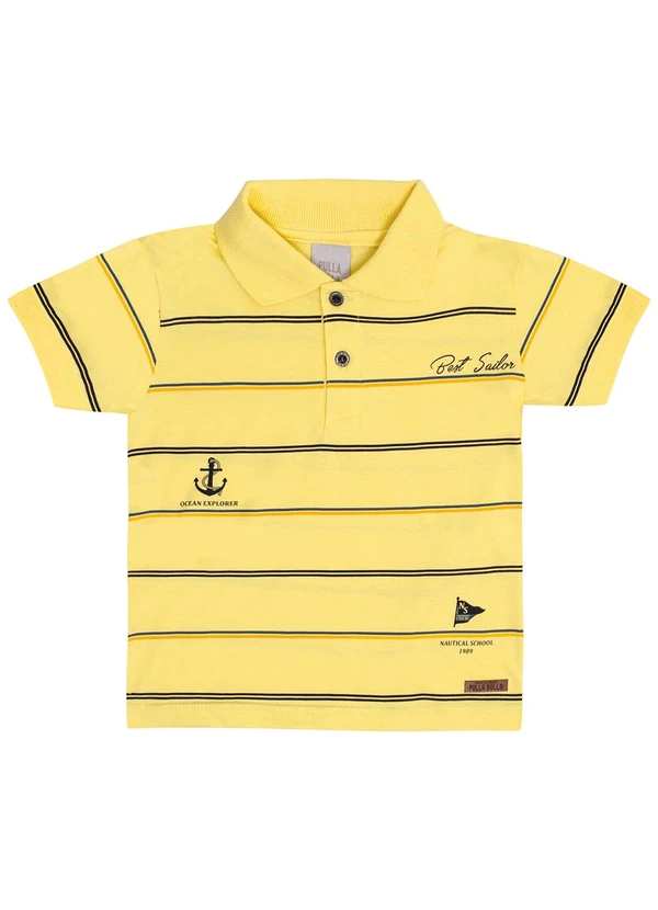 Pulla Bulla - Polo Meia Malha Amarelo