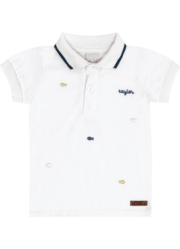 Pulla Bulla - Polo Meia Malha Branco
