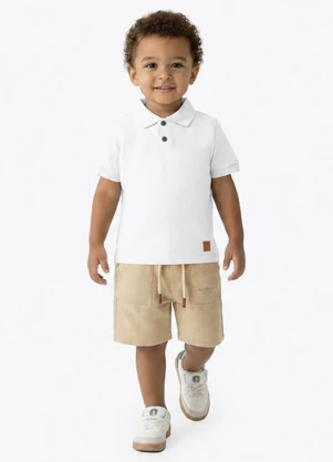 Pulla Bulla - Polo Meia Malha Branco - PULLA BULLA