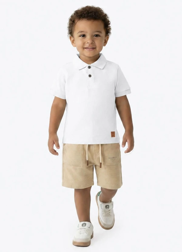 Pulla Bulla - Polo Meia Malha Branco