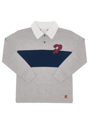 Pulla Bulla - Polo Meia Malha Cinza - PULLA BULLA