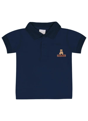 Pulla Bulla - Polo Meia Malha Marinho - PULLA BULLA