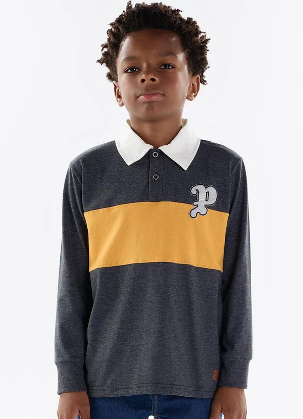 Pulla Bulla - Polo Meia Malha Preto 1