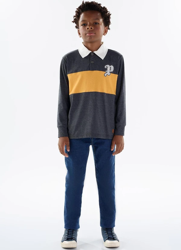 Pulla Bulla - Polo Meia Malha Preto 2