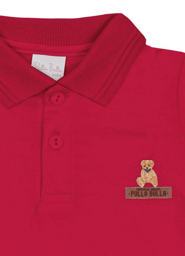 Pulla Bulla - Polo Meia Malha Vermelho 2