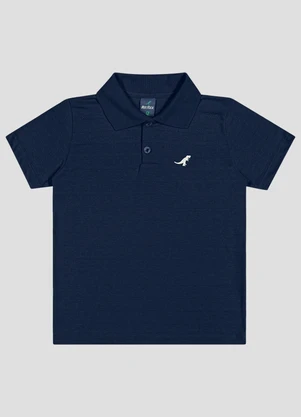 Reirex - Polo Menino Meia Malha Trabalhada Striped Azul - REIREX