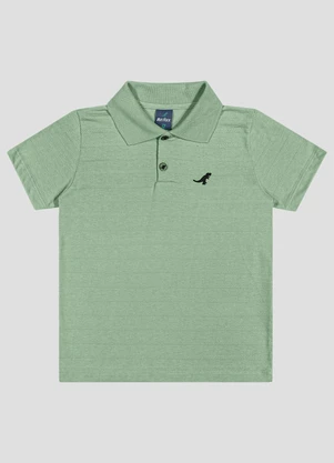 Reirex - Polo Menino Meia Malha Trabalhada Striped Verde - REIREX