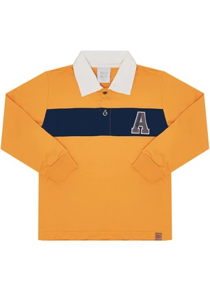 Pulla Bulla - Polo Piquet com Elastano Amarelo - PULLA BULLA