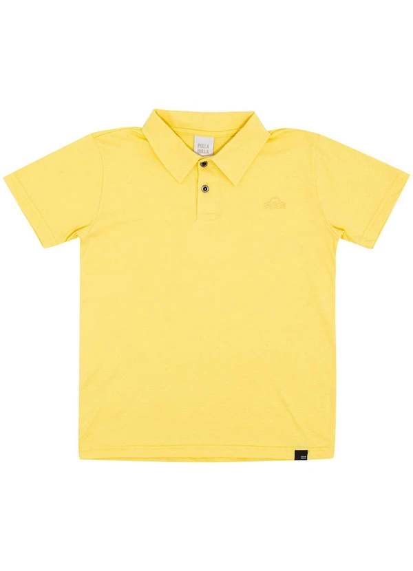 Pulla Bulla - Polo Piquet com Elastano Amarelo