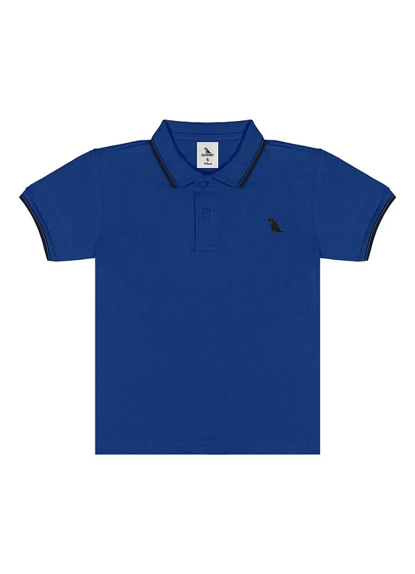 Quimby - Polo Piquet com Elastano Azul