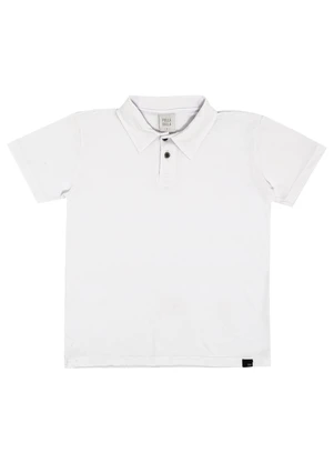 Pulla Bulla - Polo Piquet com Elastano Branco - PULLA BULLA