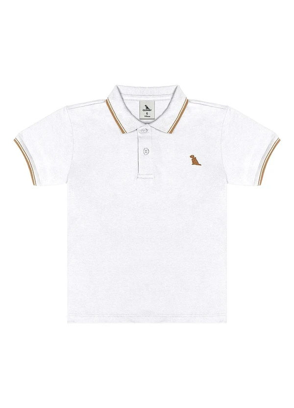 Quimby - Polo Piquet com Elastano Branco